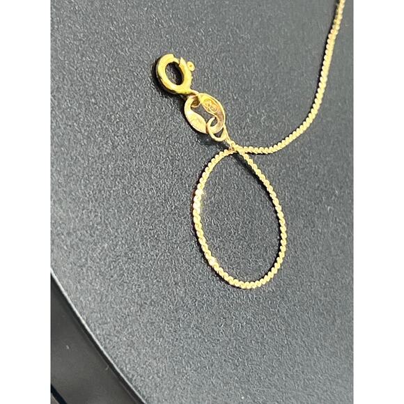 Signed 14K Gold Delicate Dainty Chain Bracelet Ball Bead Vintage Maker Marked - Picture 9 of 9